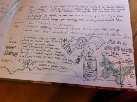 Dragon House visitors' book