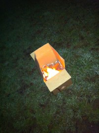 One of the twelve fires (in a cardboard box)