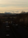 Orographic (?) clouds on the Black Mountains from the&nbsp;A449